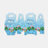 プールクールパーティートロピカルスイミング誕生日 フェイバーボックス (折り畳みなし)