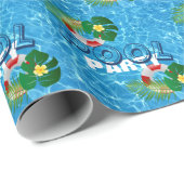 プールクールパーティー子供の誕生日 ラッピングペーパー (ロールコーナー)