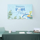 プールクールパーティー男女兼用誕生日 横断幕 (トレードショー)