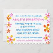 プールクールパーティー 招待状 (裏面)