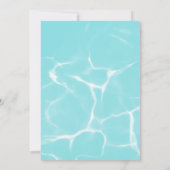 プールクールフルーツカクテルシップ&ディップカップルシャワー 招待状 (裏面)