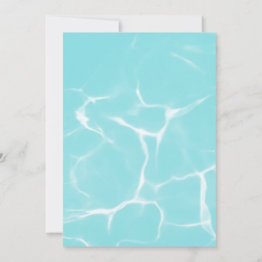 プールクールフルーツカクテルシップ&ディップカップルシャワー 招待状 (裏面)