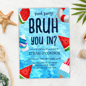 プールグラードパーティー高等学校卒業 招待状