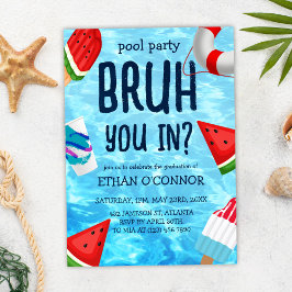 プールグラードパーティー高等学校卒業 招待状