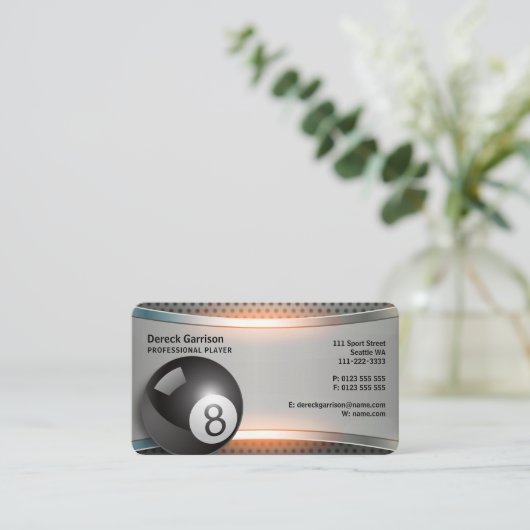 プールゲーム |プロフェッショナルプレーヤー 名刺 (スタンド正面)