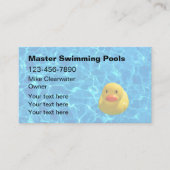 プールコンタクタプールウォーターテーマ 名刺 (正面)