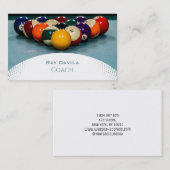 プールコーチビリヤード 名刺 (正面/裏面)