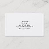 プールコーチビリヤード 名刺 (裏面)