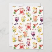 プールサイドのカクテル 招待状 (裏面)