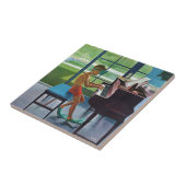 プールサイドのピアノ練習 タイル (側面)