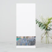 プールサイドの結婚式夕食の招待状 招待状 (スタンド正面)