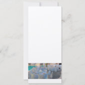 プールサイドの結婚式夕食の招待状 招待状 (正面)