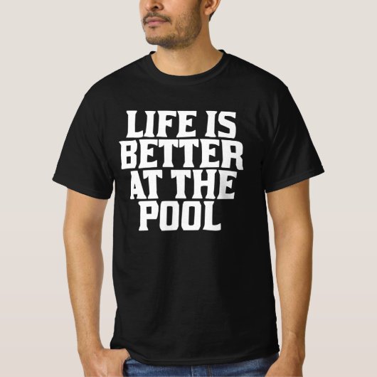 プールサイドは最高 Tシャツ (正面)