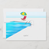 プールサイドソーシャルディスタンシング 招待状 (裏面)