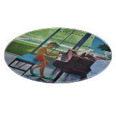 プールサイドピアノ練習 カッティングボード (角)