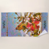 プールサイド歌手2338 ビーチタオル (正面)