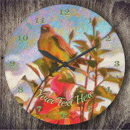 プールサイド歌手2338 ラージ壁時計