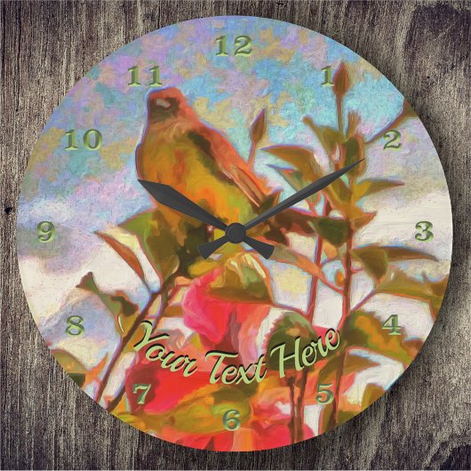 プールサイド歌手2338 ラージ壁時計