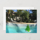 プールサイド・クリスマス シーズンポストカード (正面/裏面)