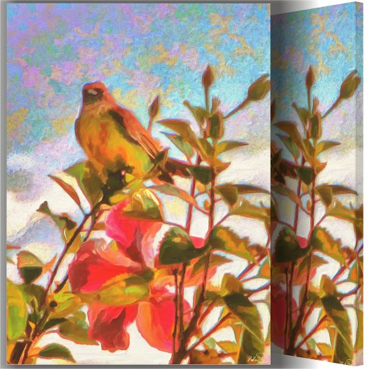 プールサイド・シンガー2338アート キャンバスプリント