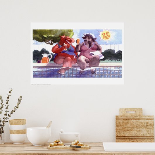 プールサイド ポスター (キッチン)