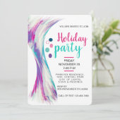 プールサマーホリデーティール（緑がかった色）ブルーウォーター色（ばちゃばちゃ）跳ねる 招待状 (スタンド正面)