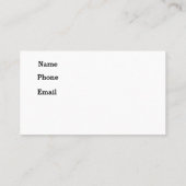 プールサービスのパーソナライズ連絡情報スケジュール 名刺 (裏面)