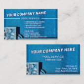 プールサービスカスタマイズ可能な名刺 名刺 (正面/裏面)