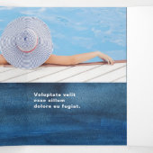 プールサービス事業海軍ブルー三折パンフレット 三つ折りカード (内部中)