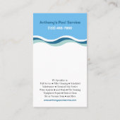 プールサービス会社 名刺 (裏面)