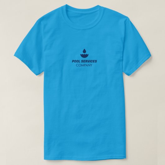 プールサービス会社Tシャツ Tシャツ (デザイン正面)