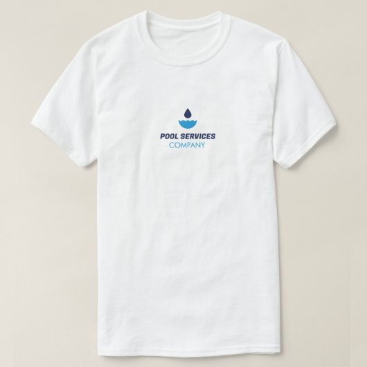 プールサービス会社Tシャツ Tシャツ (デザイン正面)