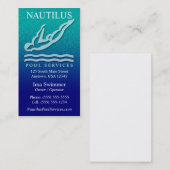 プールサービス名刺 名刺 (正面/裏面)