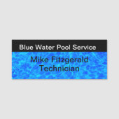 プールサービス従業員 名札 (正面)