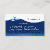 プールサービス 名刺 (裏面)