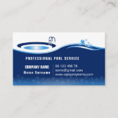 プールサービス 名刺 (正面)