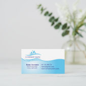 プールサービス 名刺 (スタンド正面)