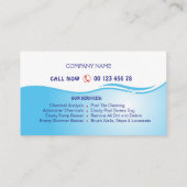 プールサービス 名刺 (裏面)