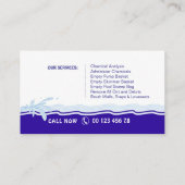 プールサービス 名刺 (裏面)