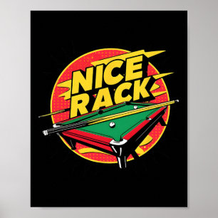 プールシャークビリヤードNiceラックおもしろいパンズ8ボールB ポスター