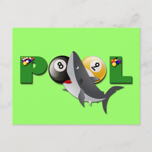 プールシャーク ポストカード (正面)