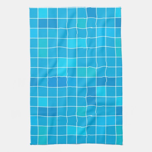 プールジオメトリ キッチンタオル (縦)