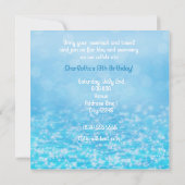 プールスイムきらめくウォータービーチパーティの招待状 招待状 (裏面)