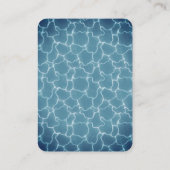 プールスタイリッシュパーティー誕生日配布資料チケット 名刺 (裏面)