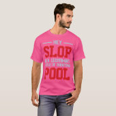 プールスヌッカー選手ビリヤード手袋着用者キュービル Tシャツ (正面フル)