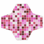 プールタイル、ピンクのモザイクタイル、幾何学的パターン サッカーボール (フラット)