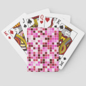 プールタイル、ピンクのモザイクタイル、幾何学的パターン トランプ (裏面)