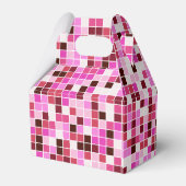 プールタイル、ピンクのモザイクタイル、幾何学的パターン フェイバーボックス (裏面サイド)