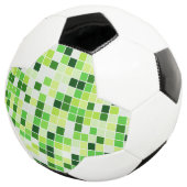 プールタイル、緑のモザイクタイル、幾何学的パターン サッカーボール (3/4)