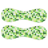 プールタイル、緑のモザイクタイル、幾何学的パターン ソフトボール (パネル)